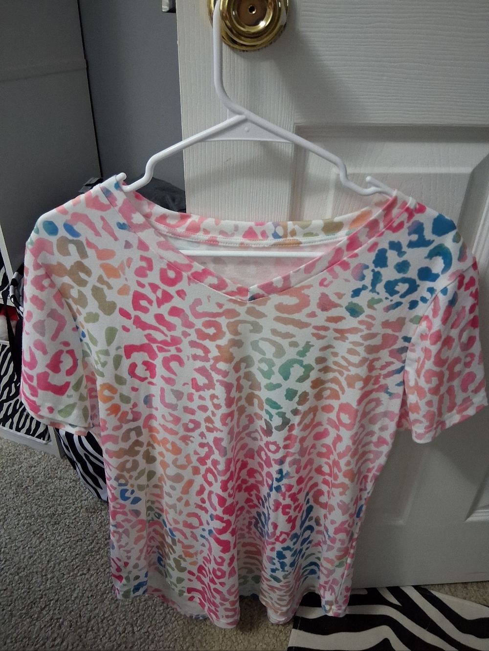 Women's unbranded animal print top